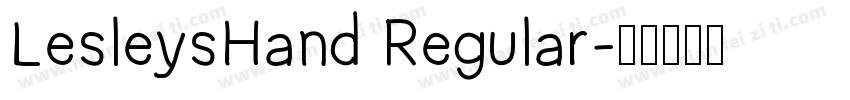 LesleysHand Regular字体转换